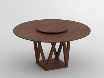 CREO - Round solid wood dining table by Vitamin Design - view 3